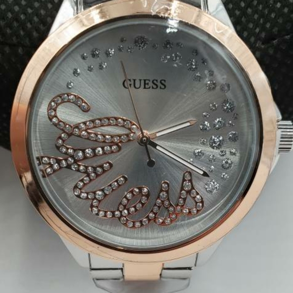 *** SOLD**Silver and rose gold tone Guess Watch - Picture 2 of 4